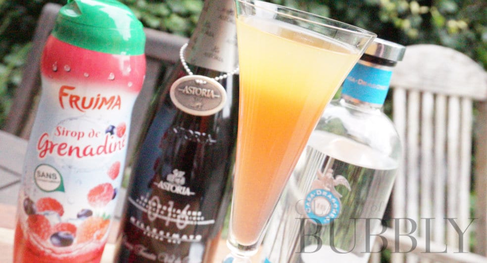 Astoria prosecco cocktail