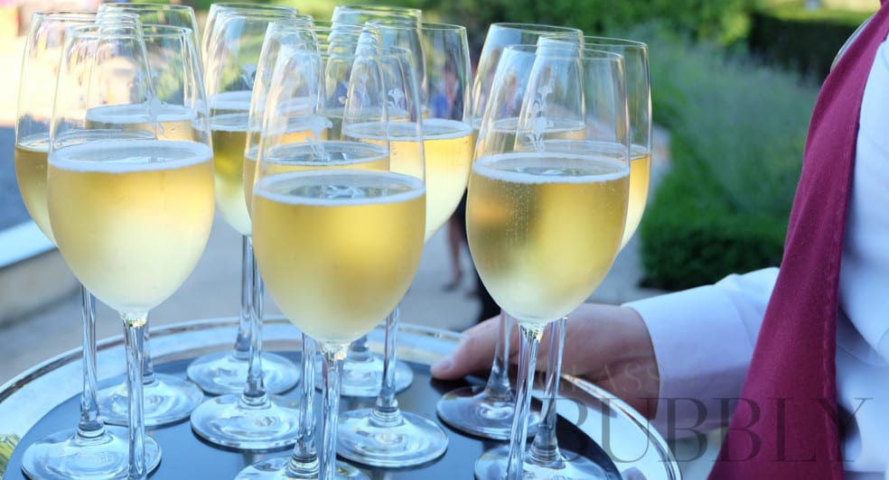 How much in a serving of Champagne How much in a serving of Champagne